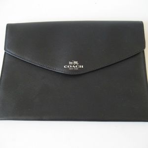 Coach leather clutch